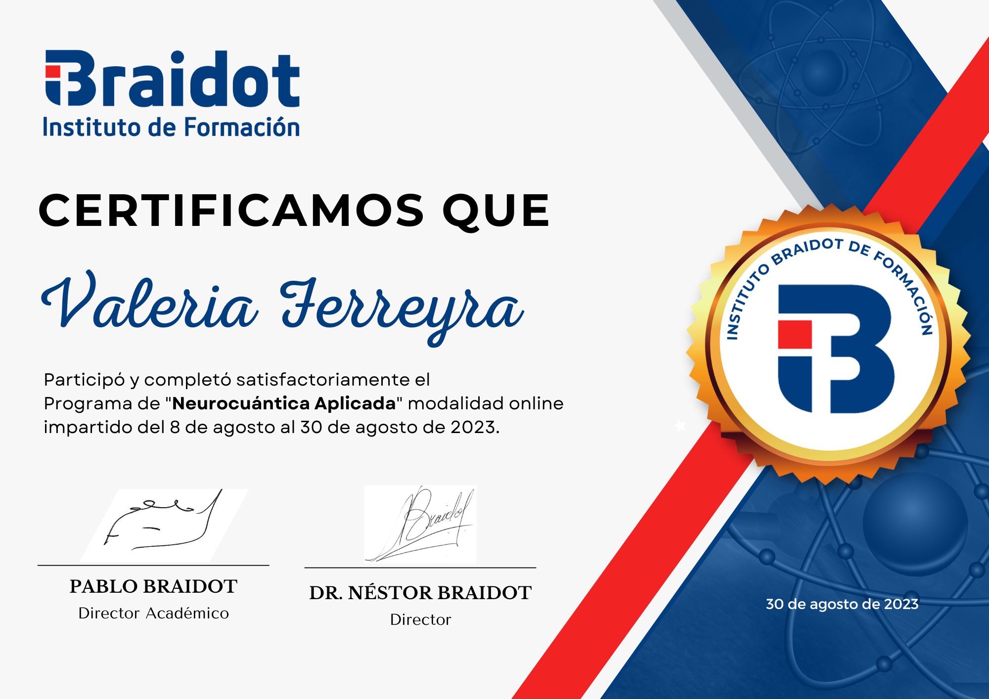 Neurocuántica aplicada