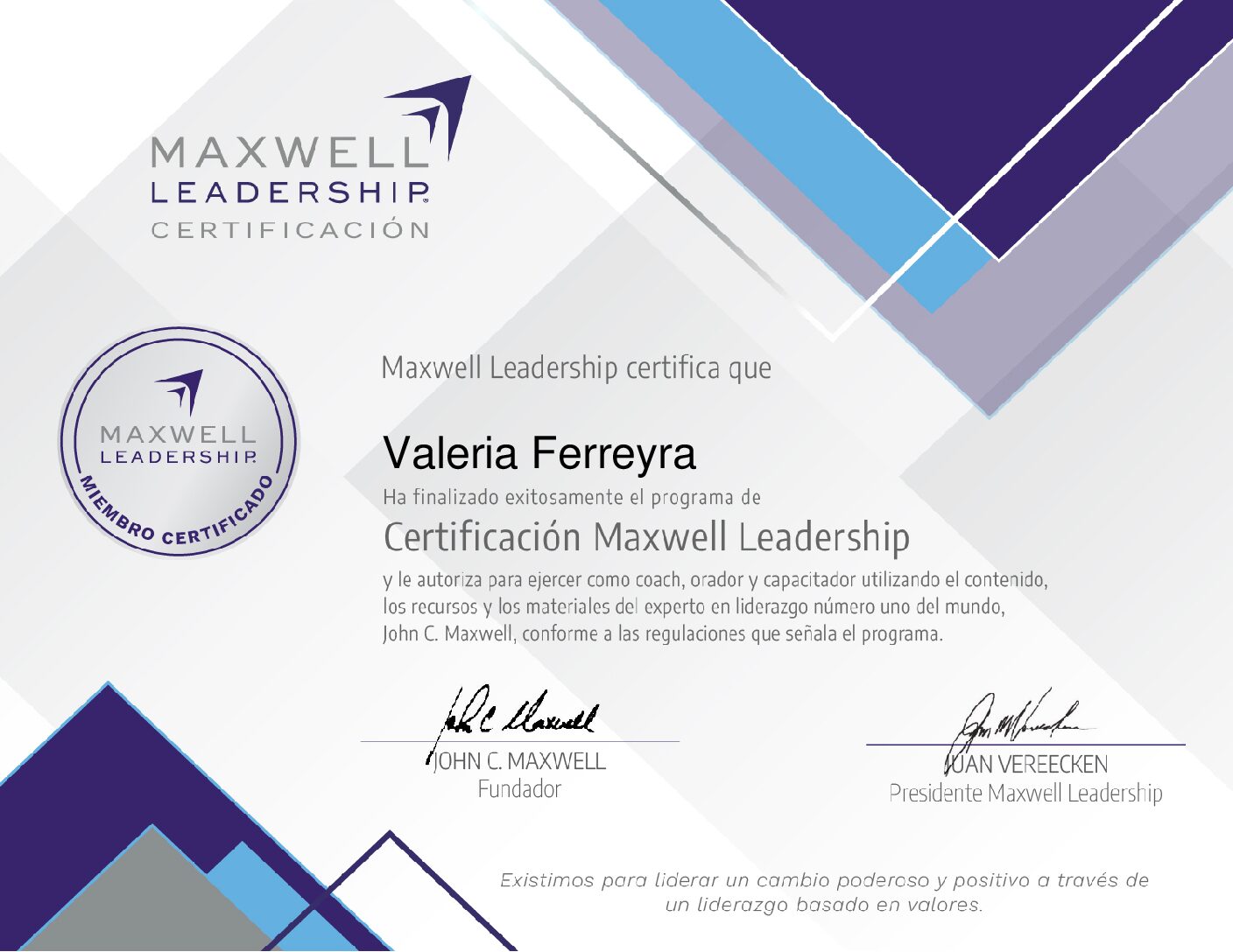 Valeria-Ferreyraes-Certificado-Plataforma-anterior-Maxwell-Leadership-Certificacion (1)